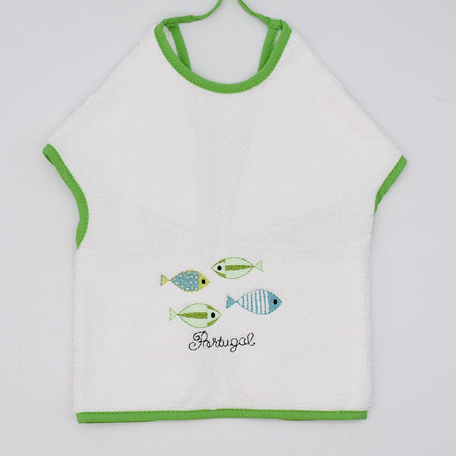 Sardinhas I Cotton Bib Apron - Green