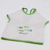 Sardinhas I Cotton Bib Apron - Green