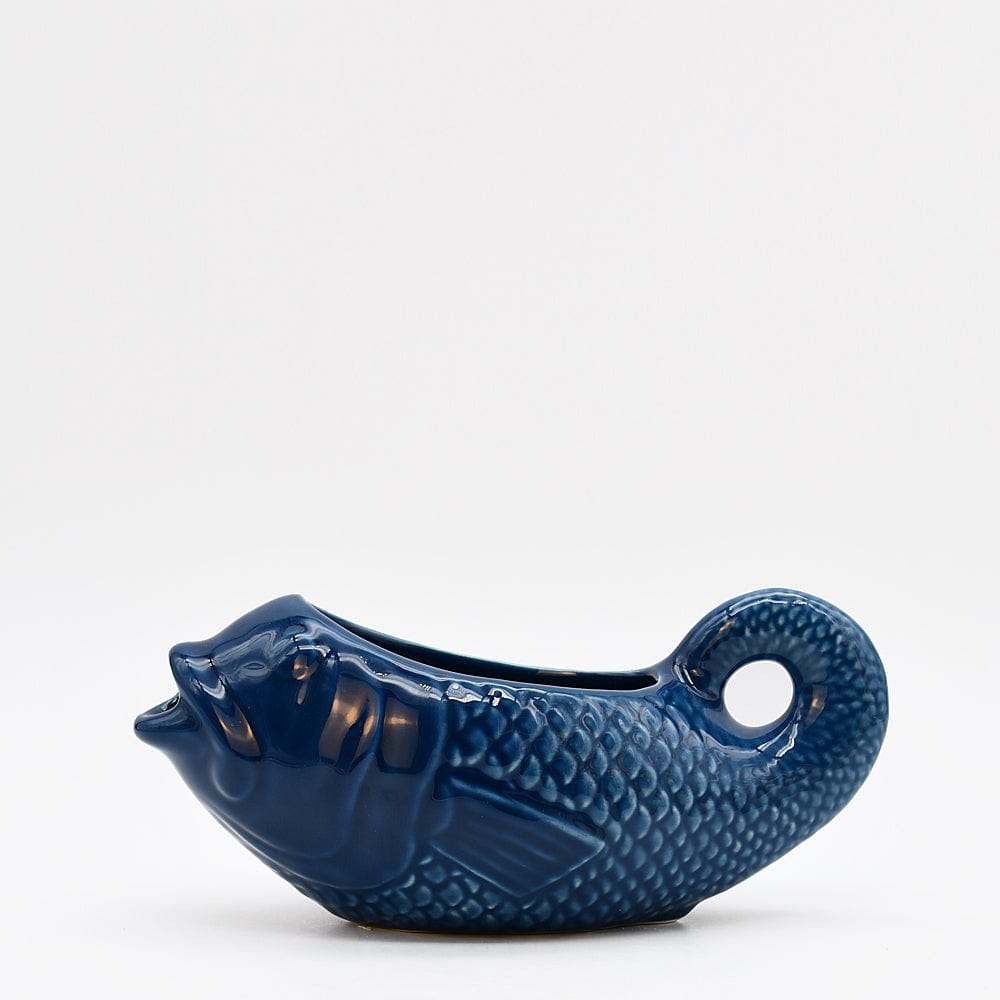 Saucière bleue en céramique en forme de poisson Saucière en céramique en forme de Poisson - Bleu