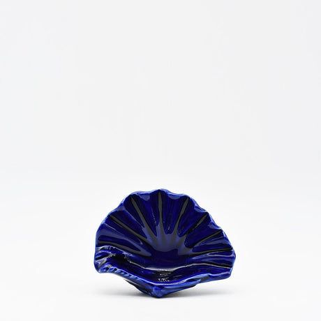 Scallop-shaped Ceramic Cup - Blue