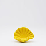 Scallop-shaped Ceramic Cup - Yellow