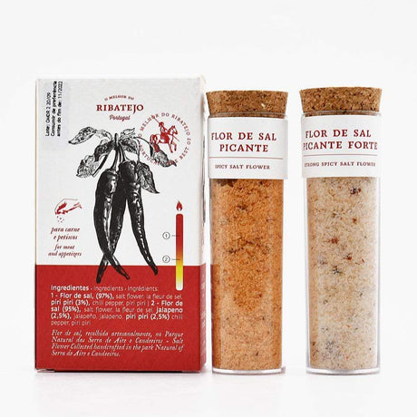 Set of 2 spicy salt tubes