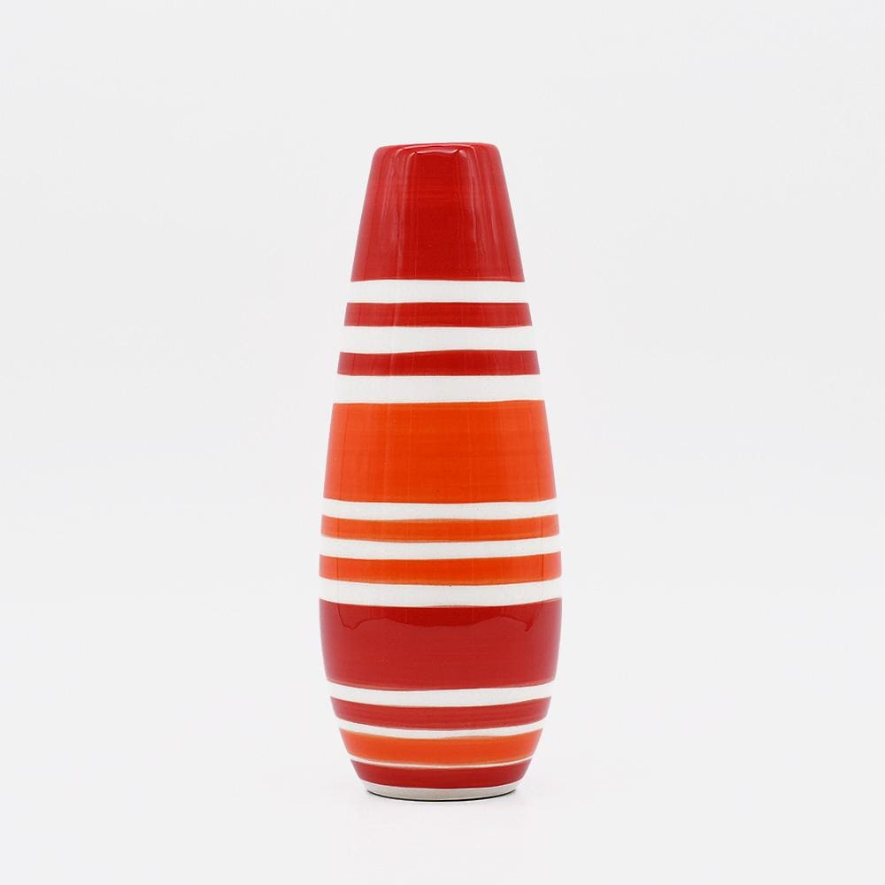 Set of 3 Ceramic Vases - Red