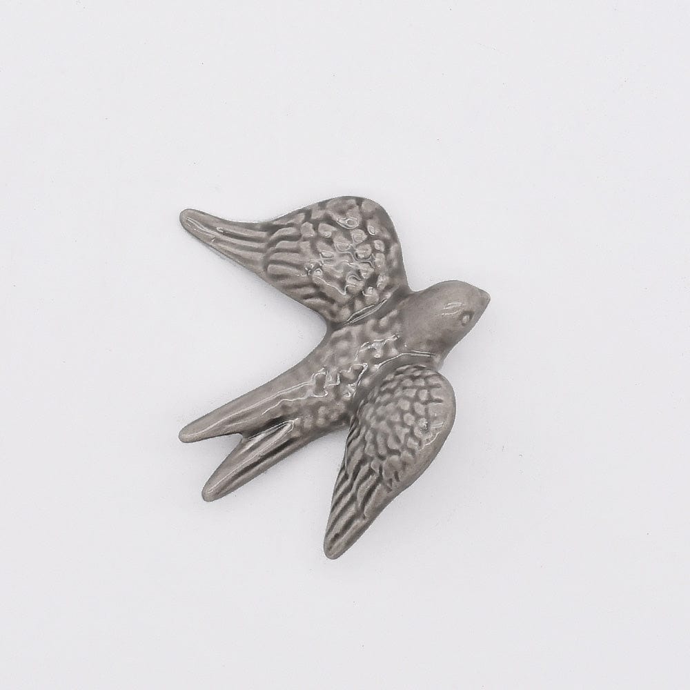 Small Ceramic Swallows - 20 colors Dark Grey