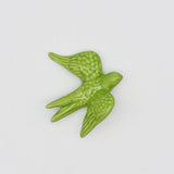 Small Ceramic Swallows - 20 colors Lime Green