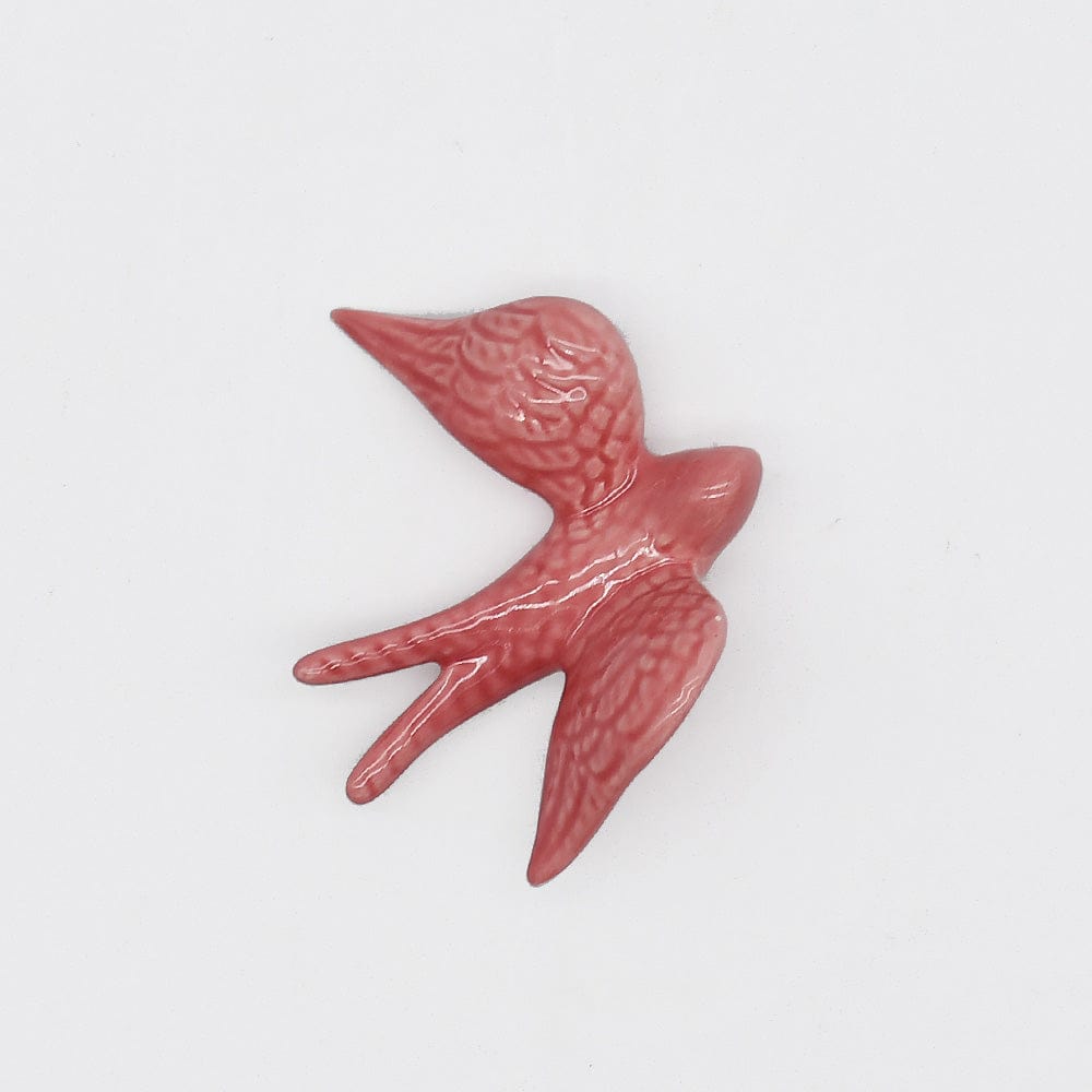 Small Ceramic Swallows - 20 colors Old Pink