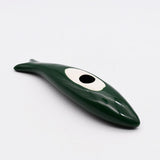 Smooth Ceramic Sardine - Green