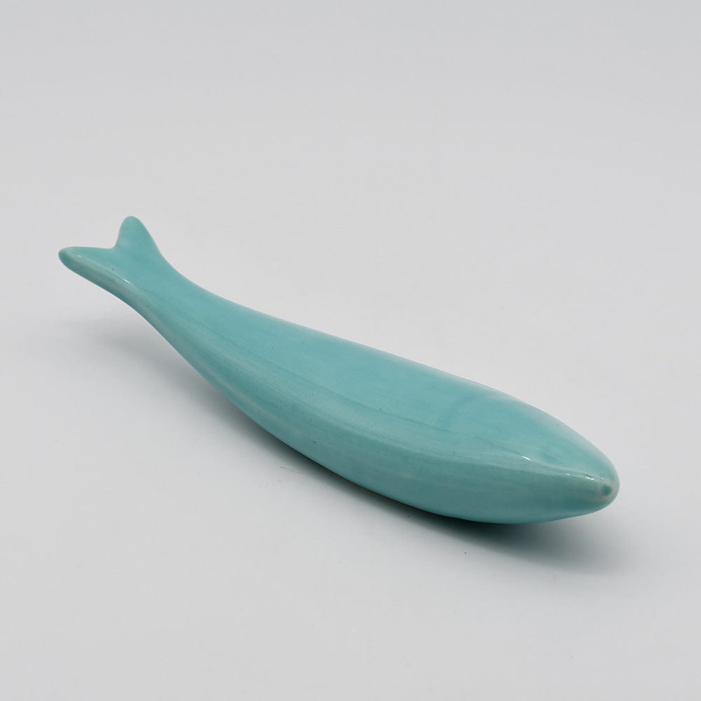 Smooth ceramic sardine - Turquoise