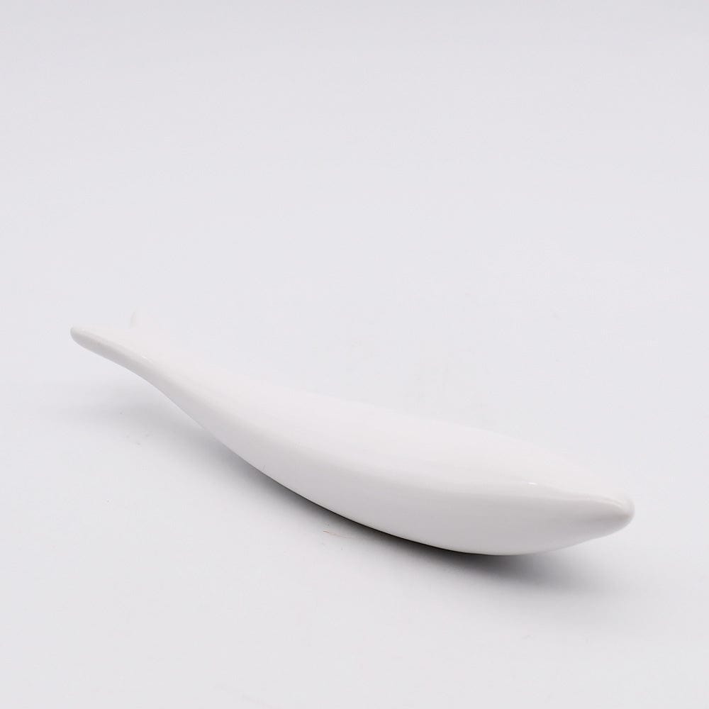 Smooth Ceramic Sardine - White