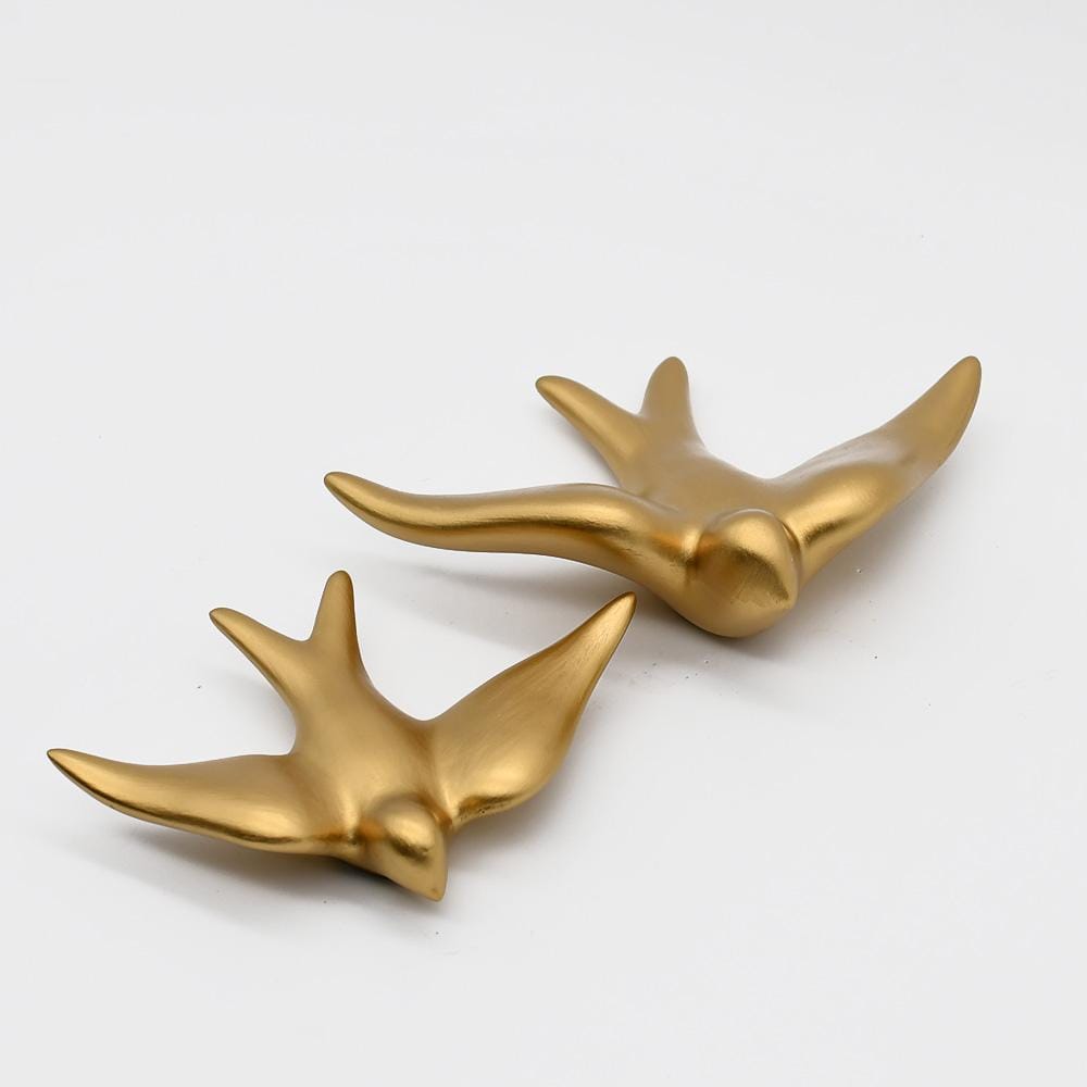 Smooth Ceramic Swallow - Gold