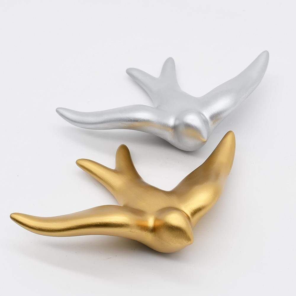 Smooth Ceramic Swallow - Gold