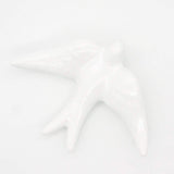 Smooth Ceramic Swallow - White