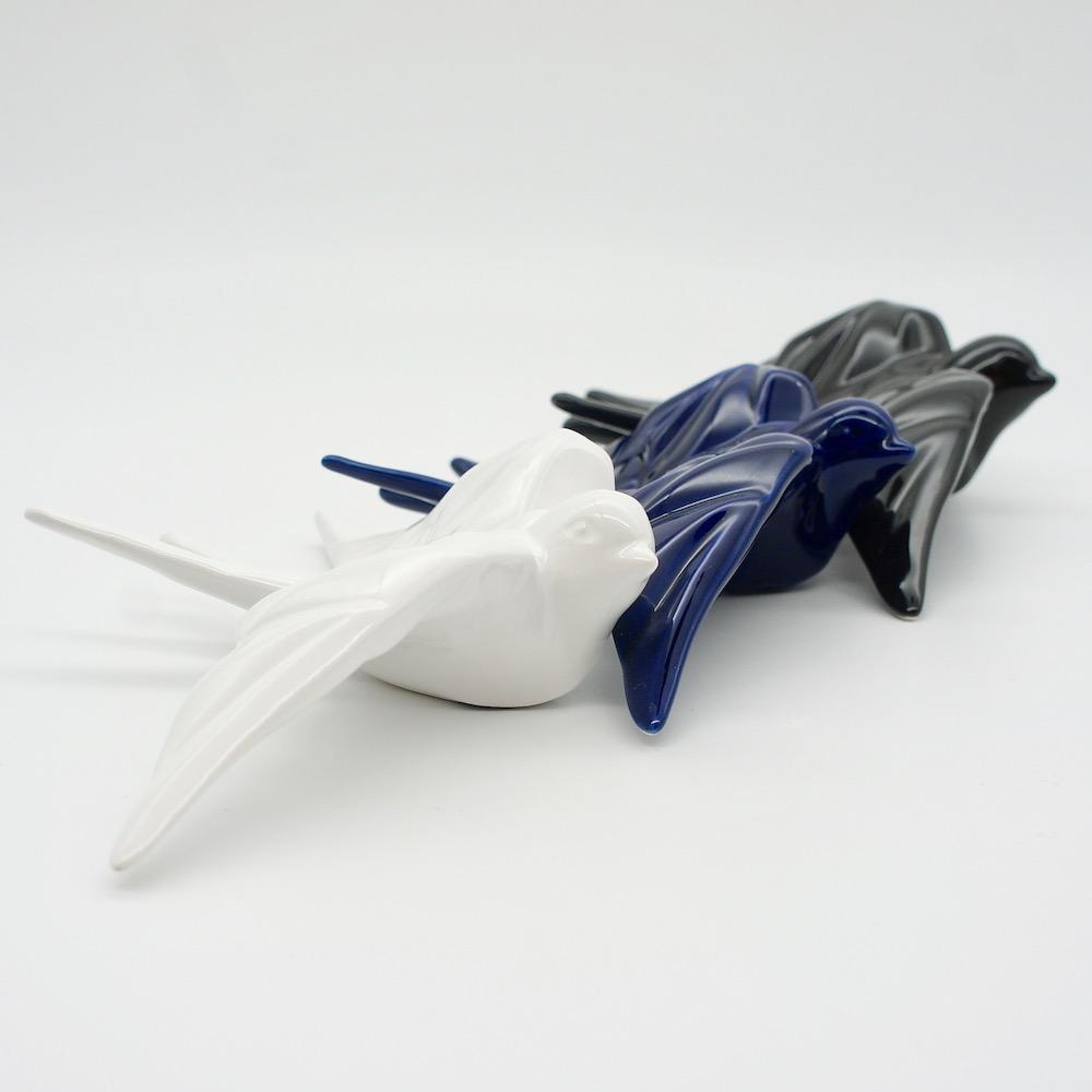 Smooth Ceramic Swallow - White