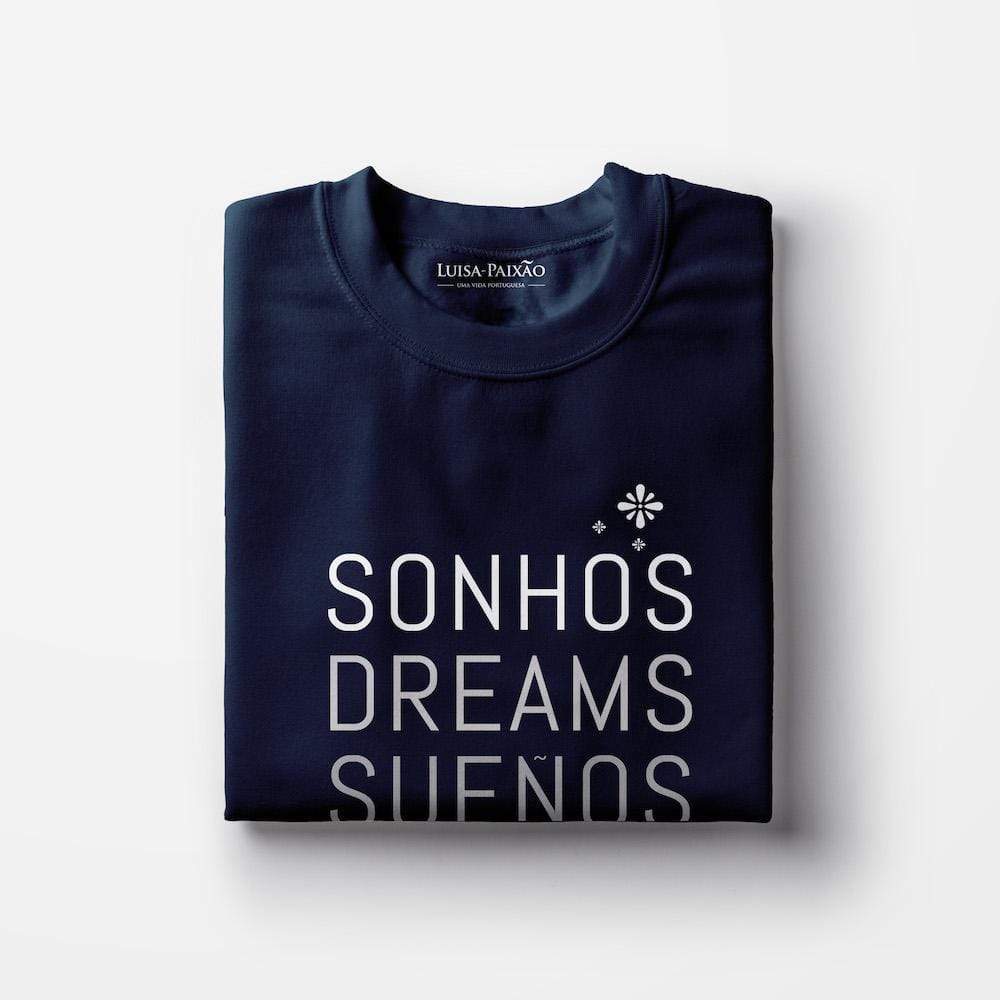 Sonhos I Unisex T-shirt - Navy Blue