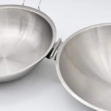 Stainless steel Cataplana pan 11'' - 5/6 servings