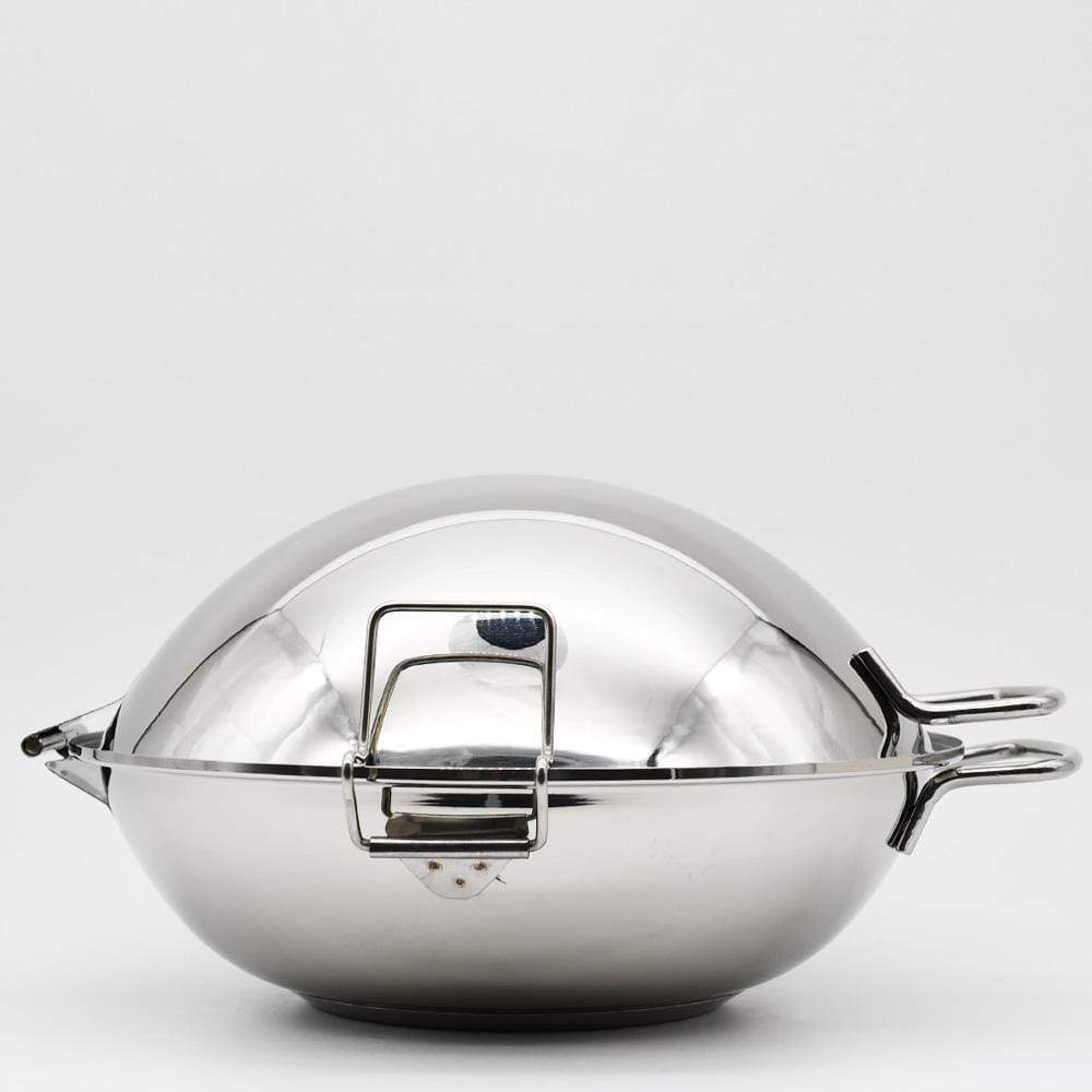 Stainless steel Cataplana pan 12.6'' - 7/8 servings