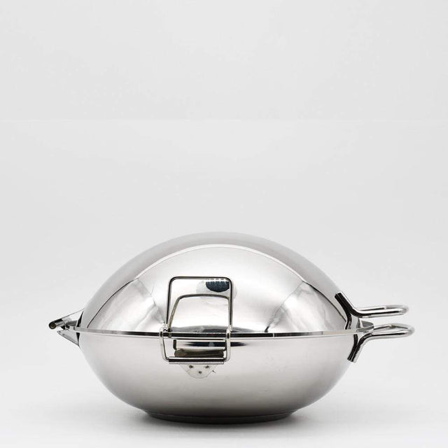 Stainless steel Cataplana pan 9.4'' - 4/5 servings