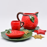 Strawberry-shaped Ceramic Bowl