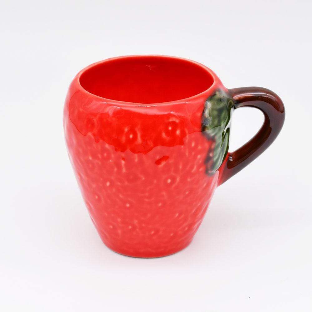 Strawberry-shaped Ceramic Mug