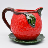 Strawberry-shaped Ceramic Pitcher