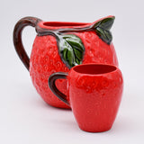 Strawberry-shaped Ceramic Pitcher