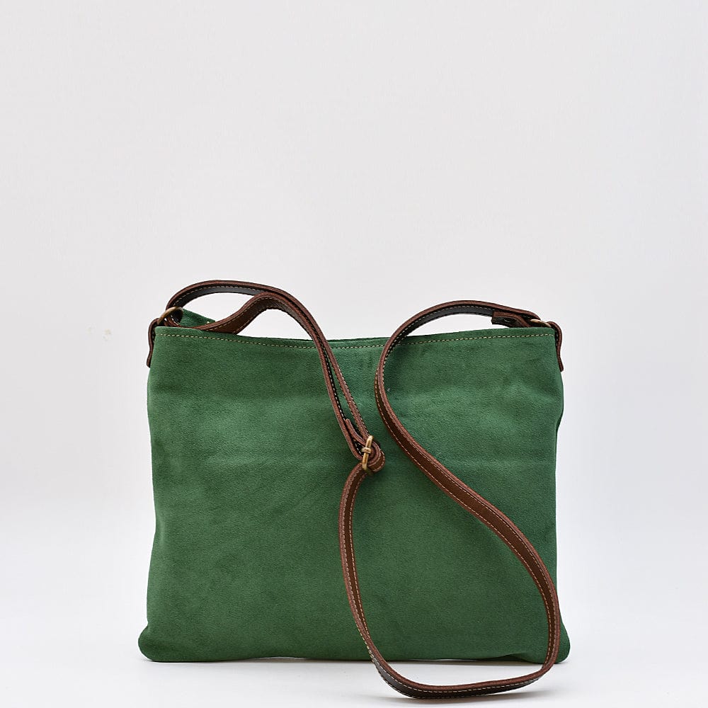 Suede Shoulder Bag - Green