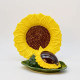 Sunflower-shaped Ceramic Butter Dish