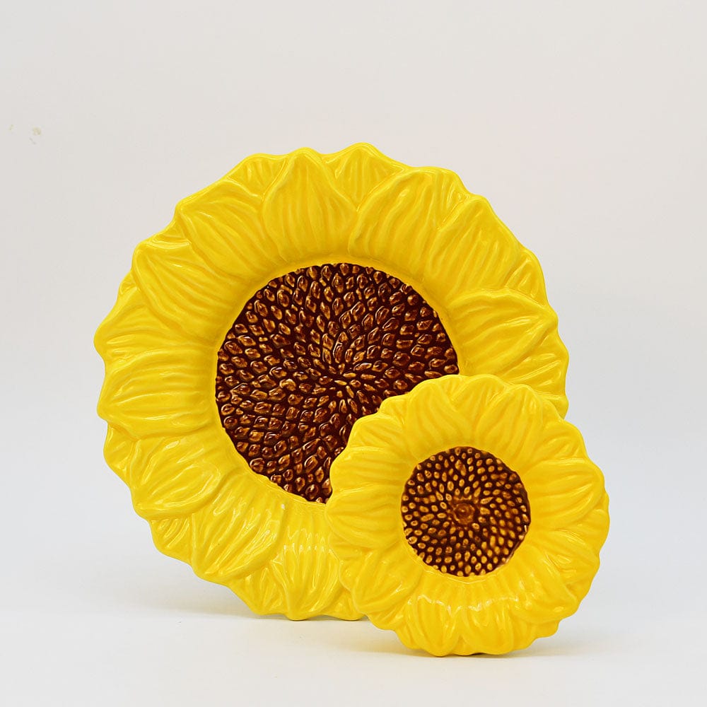 Sunflower-shaped Ceramic Dinner Plate