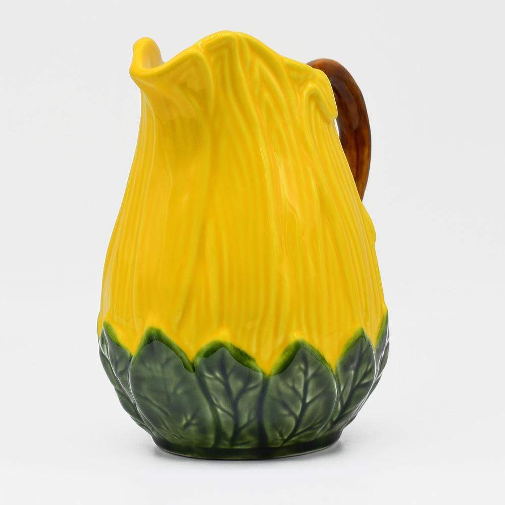 Sunflower-shaped Ceramic Pitcher