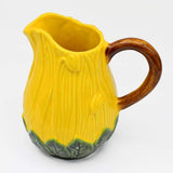 Sunflower-shaped Ceramic Pitcher