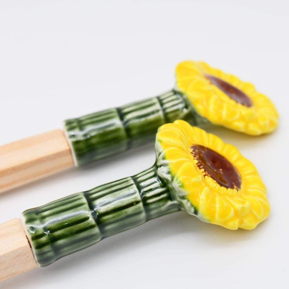 Sunflower-shaped Serving Cutlery