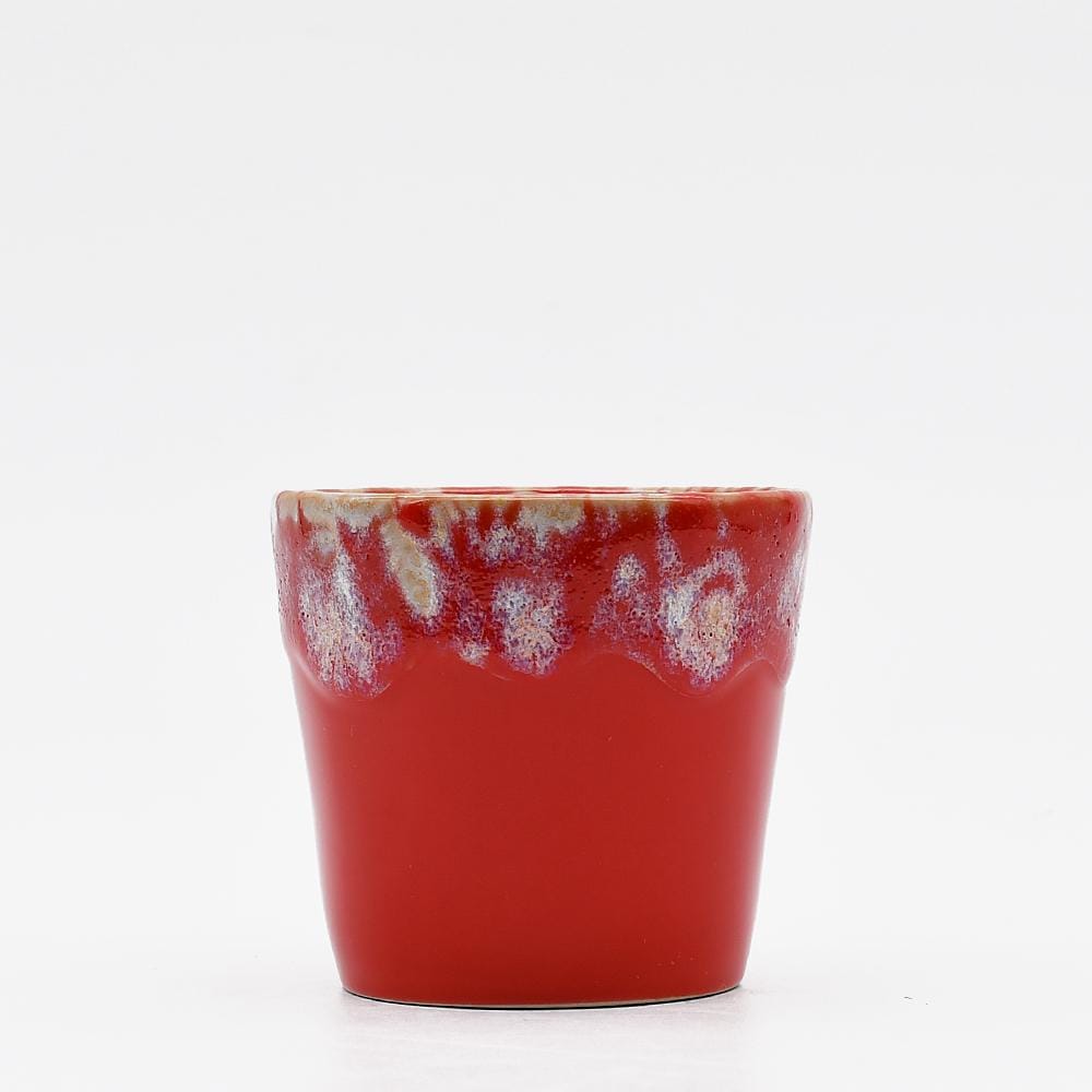 Taormina I Stoneware Coffee Cup Red