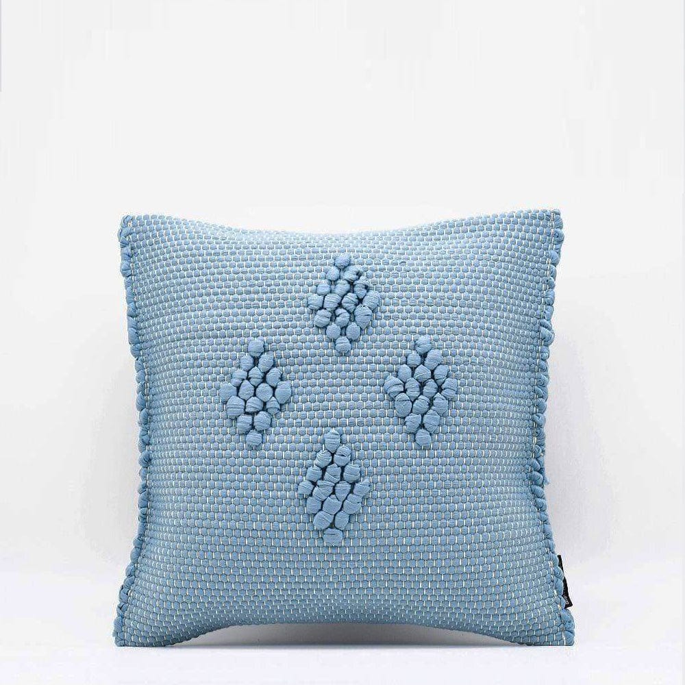 Tapete de Trapo I Pillow Cover - Light Blue