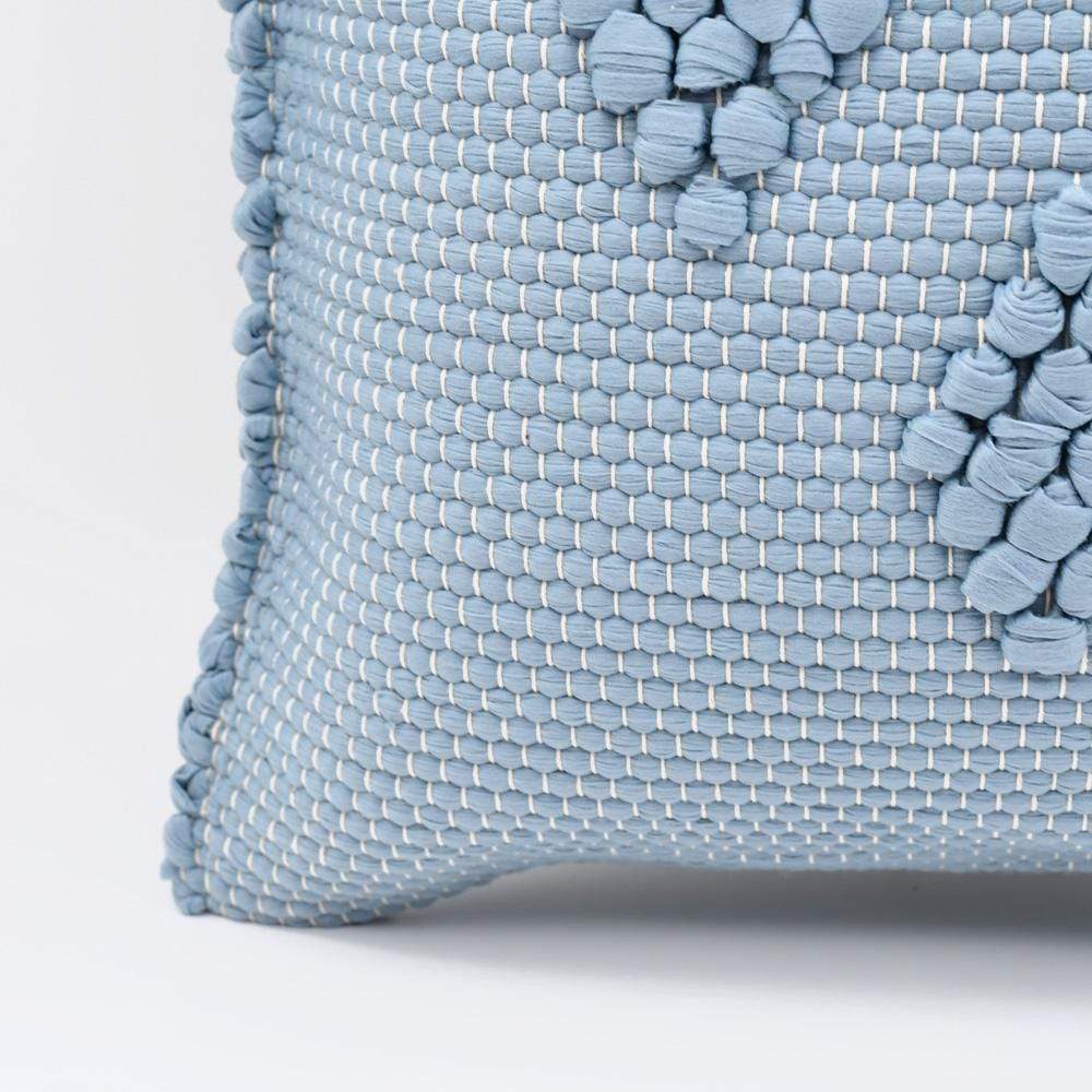 Tapete de Trapo I Pillow Cover - Light Blue