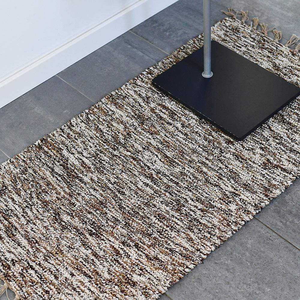 Tapis Artisanal - Beige moucheté