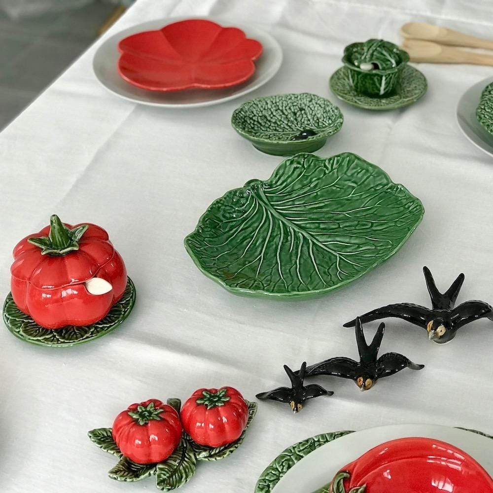 Tomato-shaped Ceramic Pot - 5.1''