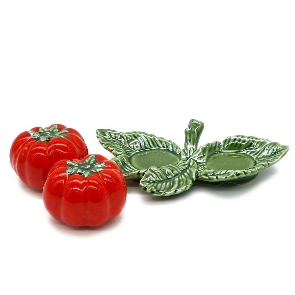 Tomato-shaped Ceramic salt-and-pepper Shaker