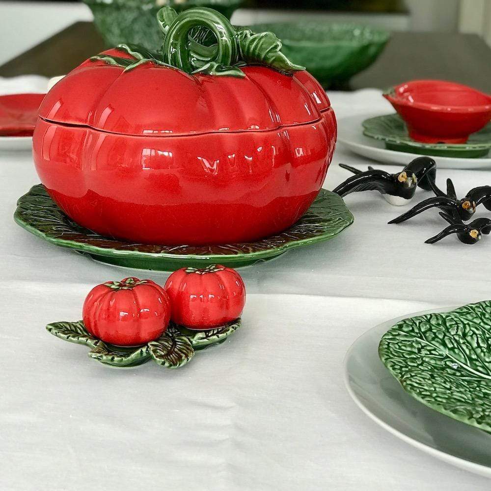 Tomato-shaped Ceramic Soup Tureen