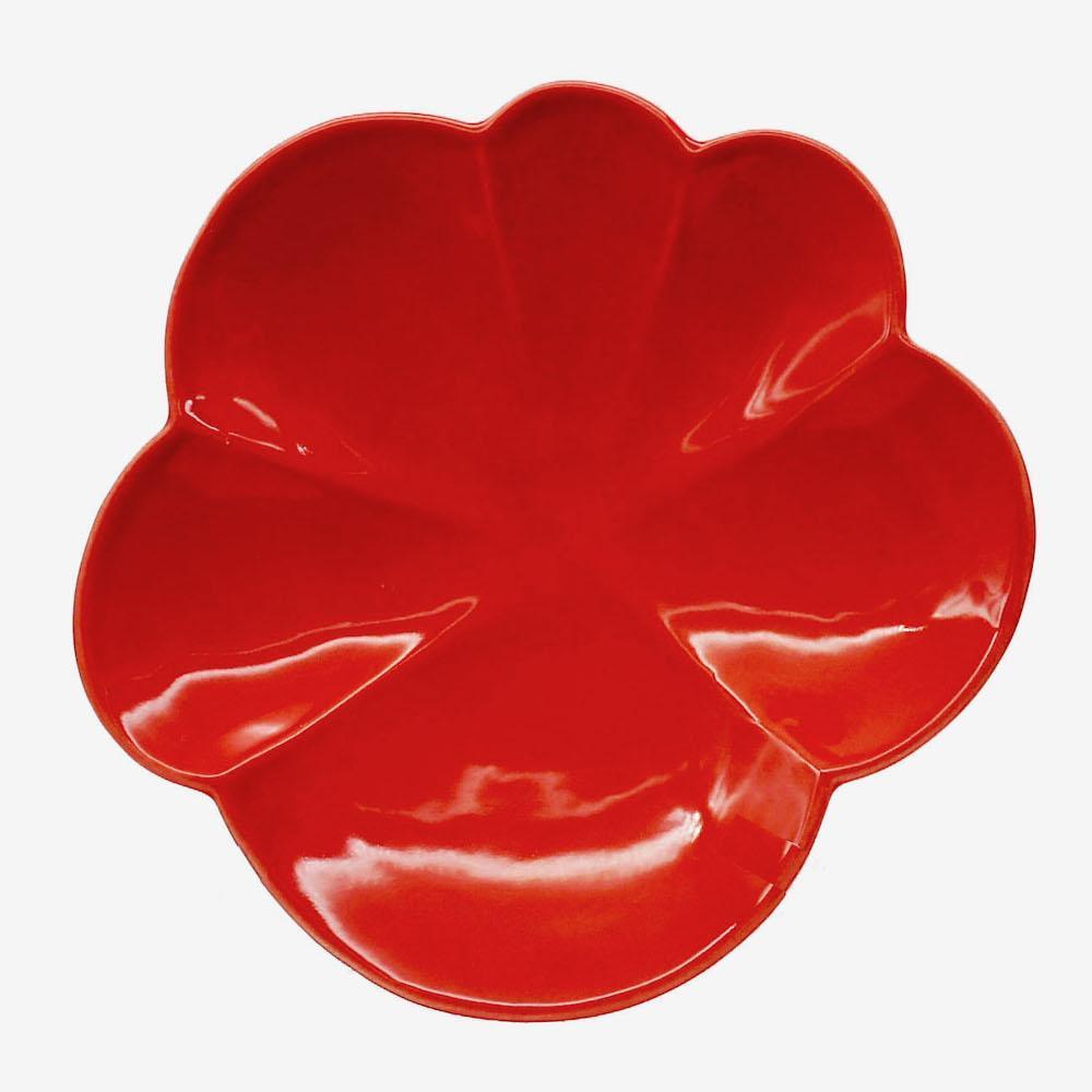 Tomato-shaped Ceramic Starter Plate