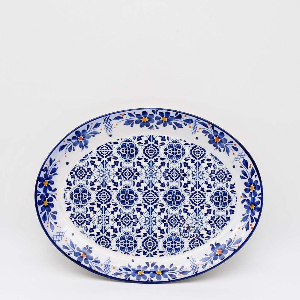 Tradicional I Ceramic Dish - Blue - 11.1"