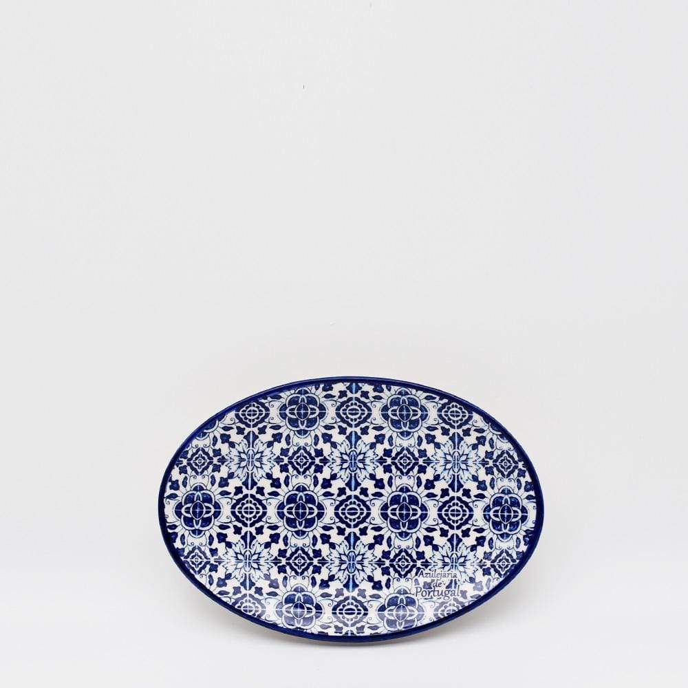 Tradicional I Ceramic dish - Blue - 8.3"