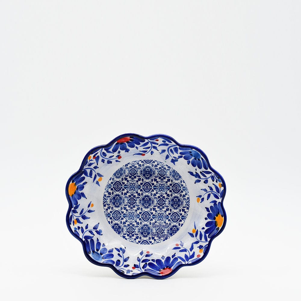 Tradicional | Individual Ceramic Salad Bowl Blue - 7.1"