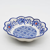 Tradicional | Individual Ceramic Salad Bowl Blue - 7.1"