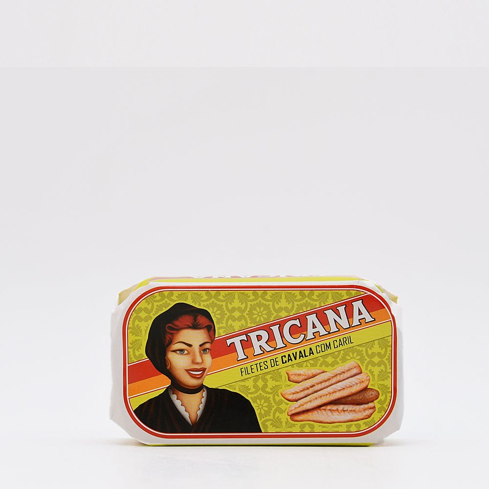 Tricana I Canned Mackerel fillets in olive oil and curry