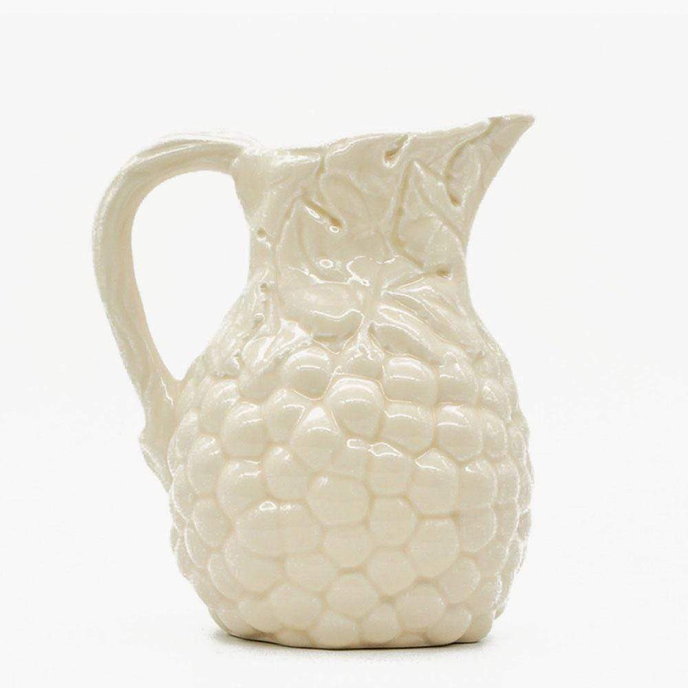 Uvas I Ceramic Jug - White