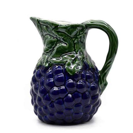 Uvas I Ceramic Pitcher - Blue