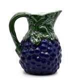 Uvas I Ceramic Pitcher - Blue