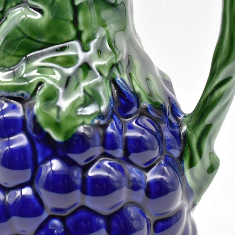 Uvas I Ceramic Pitcher - Blue