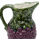 Uvas I Ceramic Pitcher - Purple