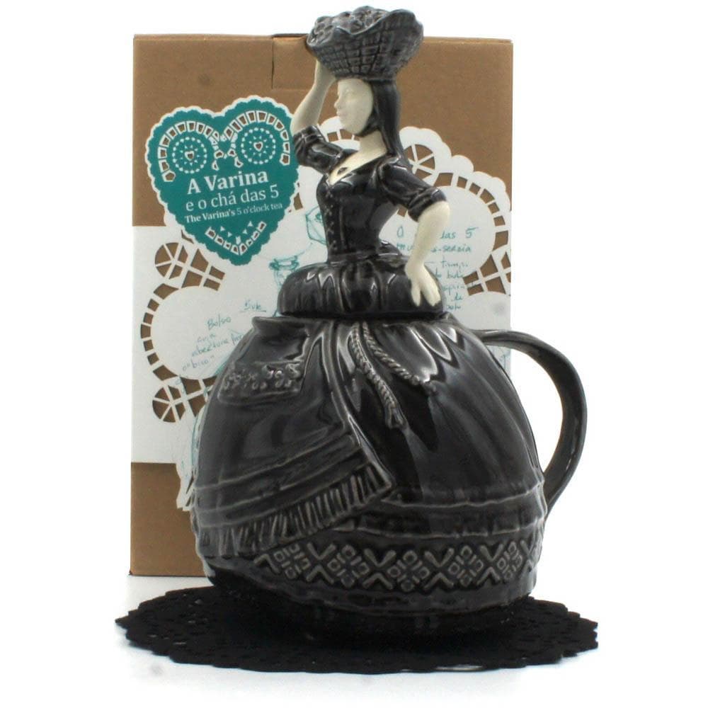 Varina I Black Teapot